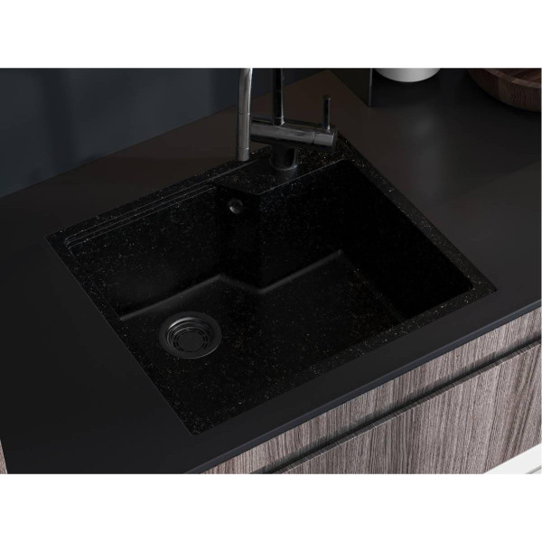 Фото - Мийка кухонна Miraggio LISA Black Shine