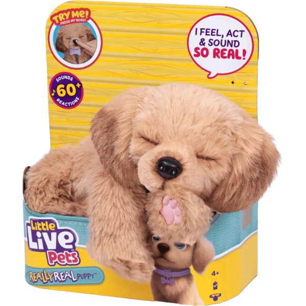 Фото - Интерактивное животное Little Live Pets Мой ласковый щенок Бейли (26805)