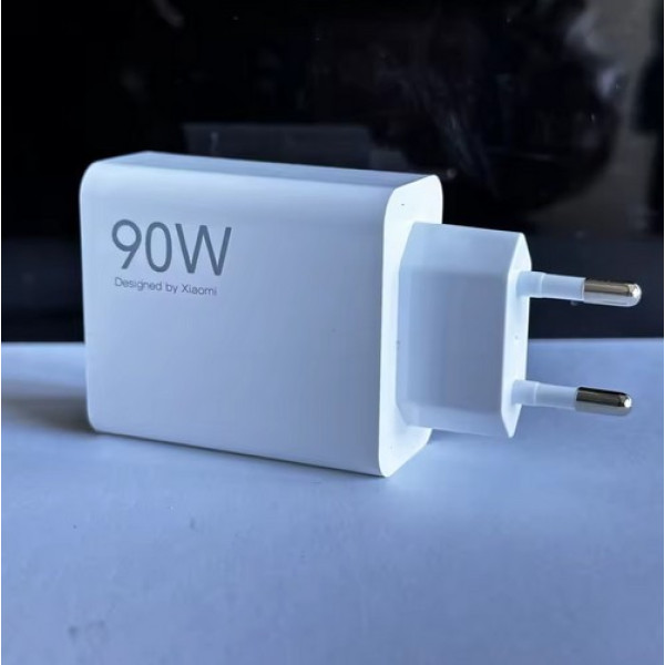 Фото - Сетевое зарядное устройство Xiaomi 90W HyperCharge Combo (Type-A) (BHR07ZBEU) White + кабель USB-C