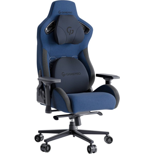 Фото - Крісло для геймерів GamePro Size XL Fabric Dark Blue (GC900DB)