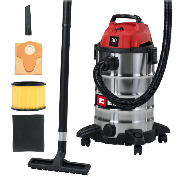 Фото - Пылесос для сухой уборки с мешком Einhell TC-VC 3055 S (2342235) Фото - Пылесос для сухой уборки с мешком Einhell TC-VC 3055 S (2342235)