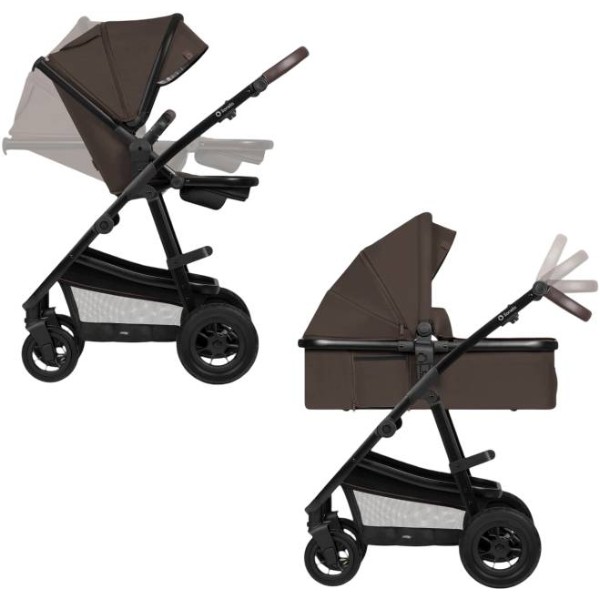 Фото - Коляска універсальна 2 в 1 Lionelo LO-AMBER BROWN CHOCOLATE (2in1)