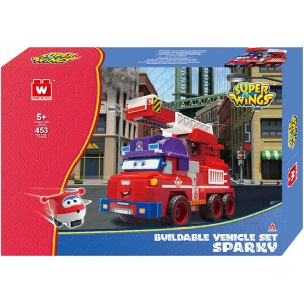Фото - Пластиковий конструктор Super Wings Small Blocks Buildable Vehicle Set Sparky Спаркі (EU385011)