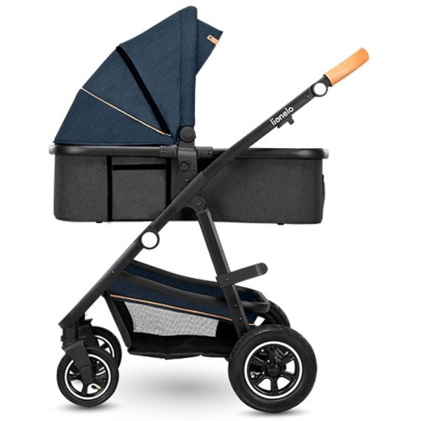 Фото - Коляска універсальна 3 в 1 Lionelo Amder Blue Navy