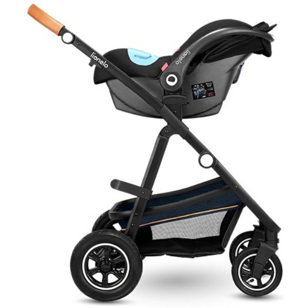 Фото - Коляска універсальна 3 в 1 Lionelo Amder Blue Navy