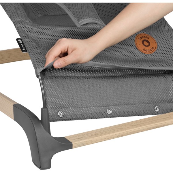 Фото - Крісло-шезлонг Lionelo June Air Grey Graphite