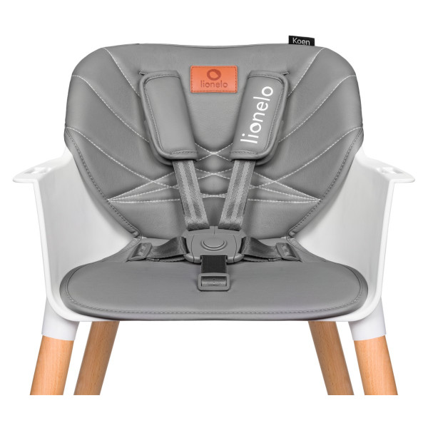Фото - Стільчик для годування класичний Lionelo Koen Grey Stone