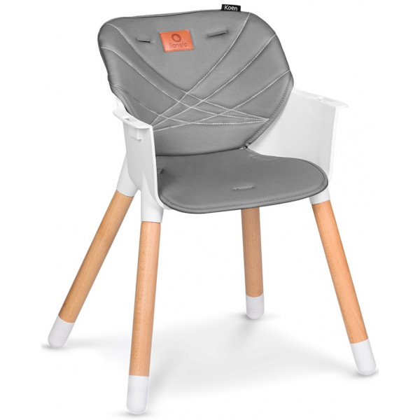 Фото - Стільчик для годування класичний Lionelo Koen Grey Stone