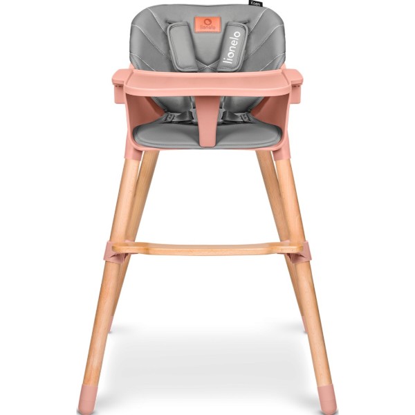 Фото - Стільчик для годування класичний Lionelo Koen Pink Rose