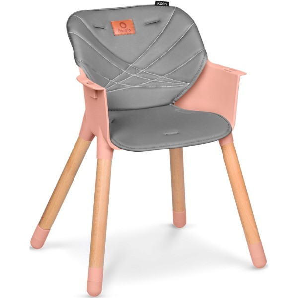Фото - Стільчик для годування класичний Lionelo Koen Pink Rose