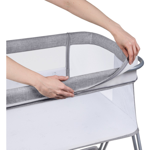 Фото - Ліжечко дитяче прямокутне Lionelo Luna Grey Concrete