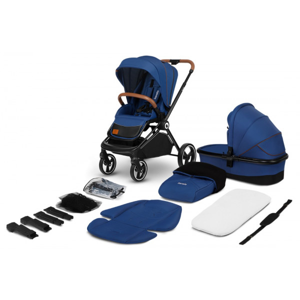 Фото - Коляска універсальна 2 в 1 Lionelo Mika Blue Navy
