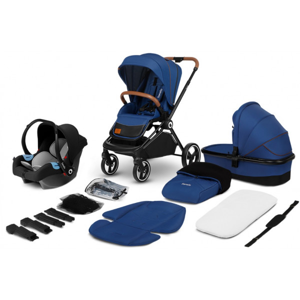 Фото - Коляска універсальна 3 в 1 Lionelo Mika Blue Navy