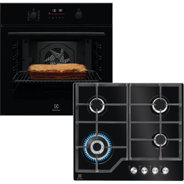 Фото - Комплект техніки Electrolux Духова шафа + Варильна поверхня Electrolux LOF6P16Z + KGG64362K