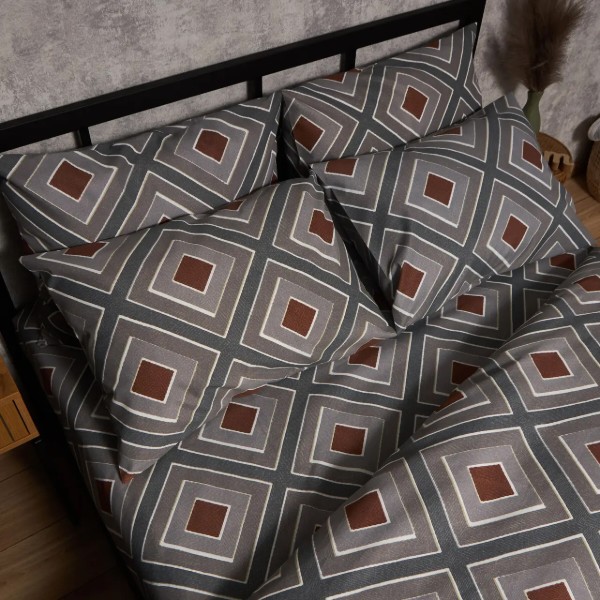 Фото - Комплект постільної білизни Moon&Star Мікросатин Premium Loft Style 160х220 см нав. 40х60 2 шт. (MS-890000708)