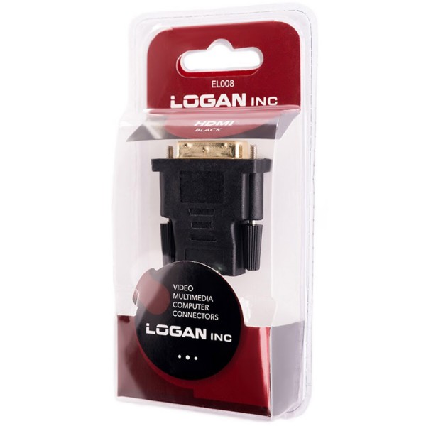 Фото - Переходник DVI - HDMI Logan HDMI socket - DVI plug (EL008)