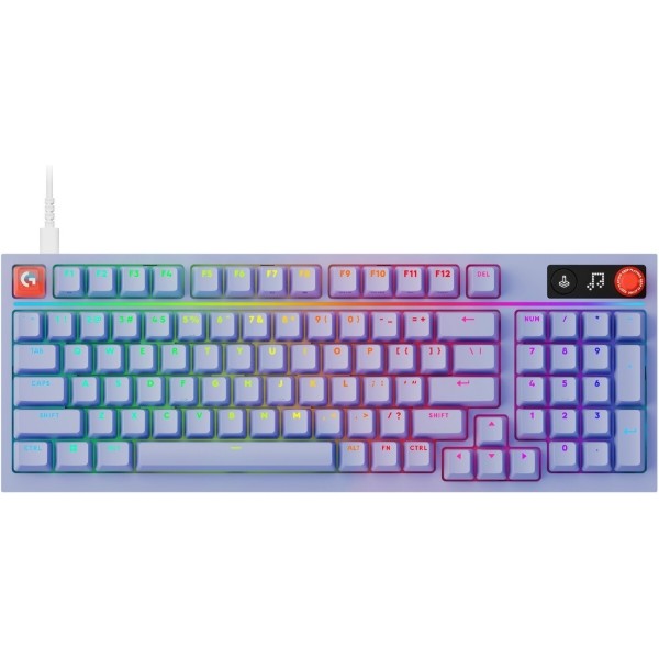 Фото - Клавіатура дротова ігрова Logitech G316 X 98 Wired Gaming Keyboard - LILAC (920-014257)