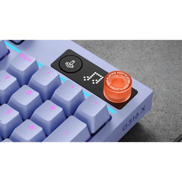 Фото - Клавіатура дротова ігрова Logitech G316 X 98 Wired Gaming Keyboard - LILAC (920-014257)
