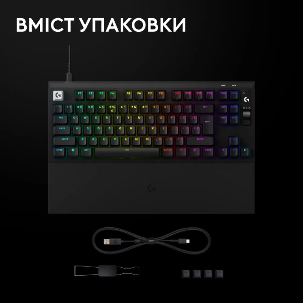 Фото - Клавиатура проводная игровая Logitech G PRO X2 Rapid Black (920-014083)