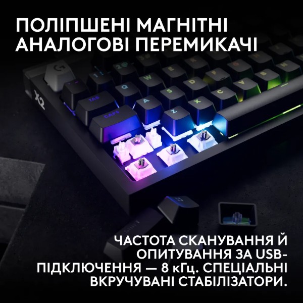 Фото - Клавиатура проводная игровая Logitech G PRO X2 Rapid Black (920-014083)