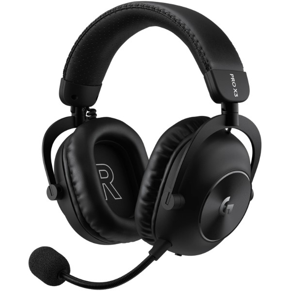 Фото - Гарнитура беспроводная игровая Logitech G PRO X3 Lightspeed Black (981-001740)