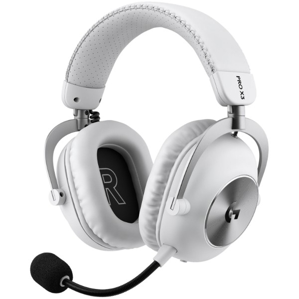 Фото - Гарнитура беспроводная игровая Logitech G PRO X3 Lightspeed White (981-001748)
