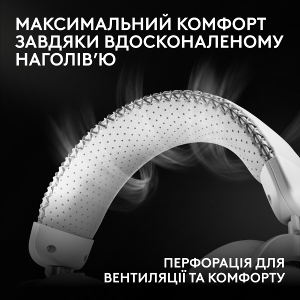 Фото - Гарнитура беспроводная игровая Logitech G PRO X3 Lightspeed White (981-001748)