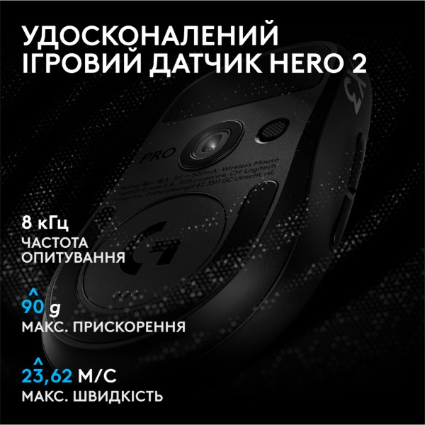 Фото - Мышь беспроводная игровая Logitech G PRO X3 Superstrike Lightspeed Midnight Black (910-007878)