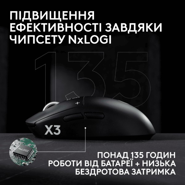Фото - Миша бездротова ігрова Logitech G PRO X3 Superstrike Lightspeed Pink Eclipse (910-007827)