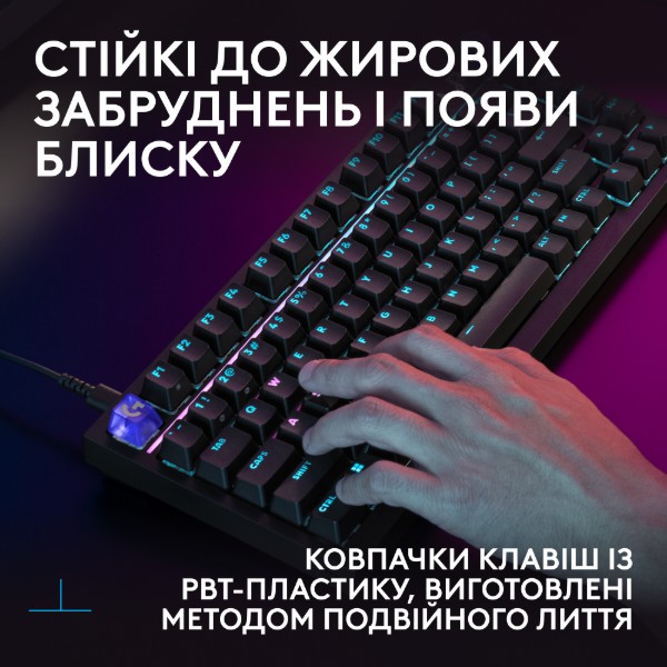 Фото - Клавиатура проводная игровая Logitech G316 X 75 Black TACTILE (920-014291)