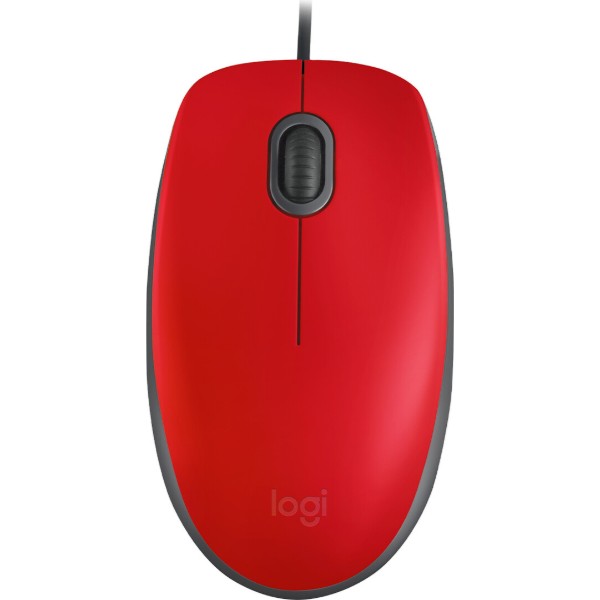 Фото - Миша дротова Logitech M110 Silent Red USB (910-006759)