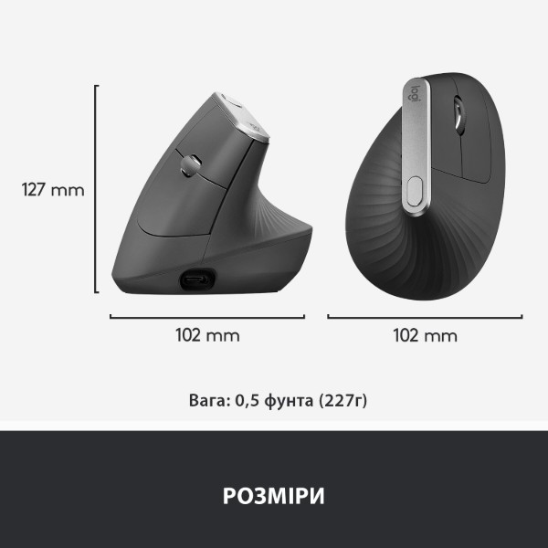 Фото - Мышь беспроводная Logitech MX Vertical (910-005448)