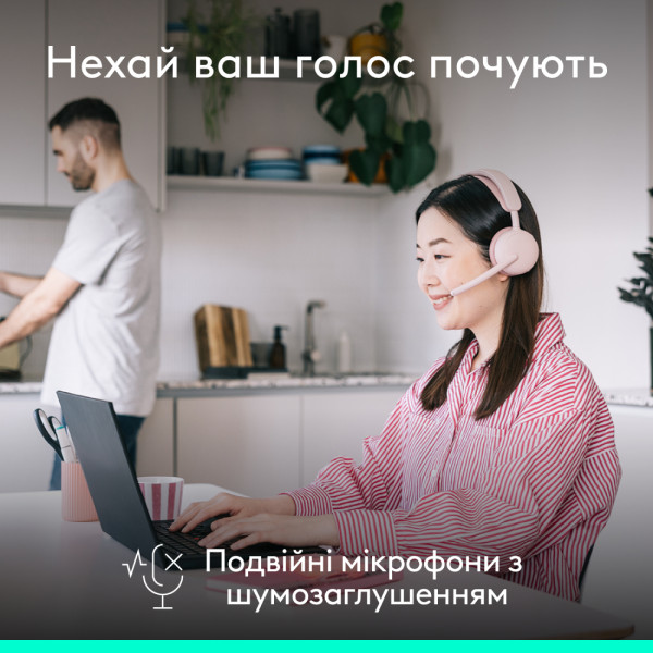 Фото - Гарнитура беспроводная Logitech Zone Wireless 2 ES Rose (981-001510)