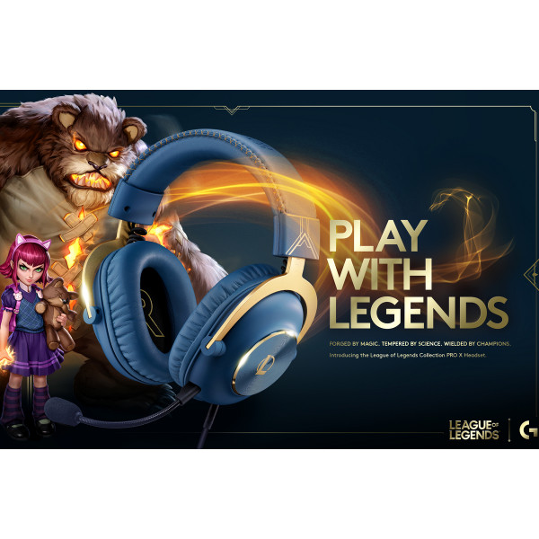 Фото - Гарнитура проводная игровая Logitech G Pro X Gaming Headset League of Legends (981-001106)