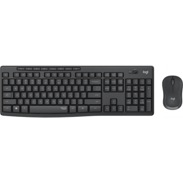 Фото - Клавіатура + миша бездротова Logitech MK295 Silent Wireless Combo Graphite (920-009807)