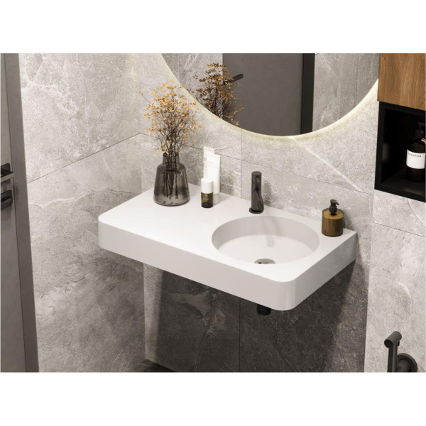 Фото - Раковина для ванної Miraggio LOOP 800 R