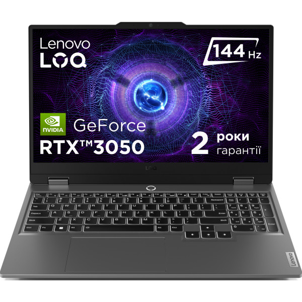 Фото - Ноутбук игровой Lenovo LOQ 15ARP9 (83JC001BRA) Luna Grey
