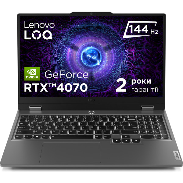Фото - Ноутбук ігровий Lenovo LOQ 15ARP9 (83JC00ANRA) Luna Grey