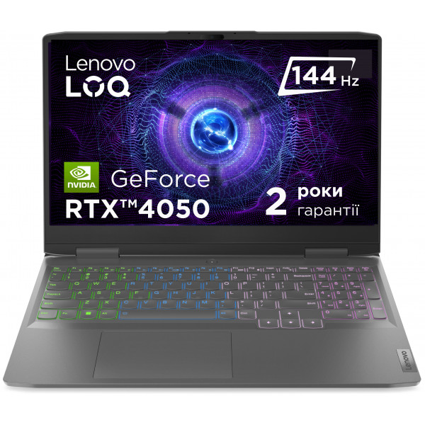 Фото - Ноутбук ігровий Lenovo LOQ 15IRH8 (82XV00SLRA) Storm Grey