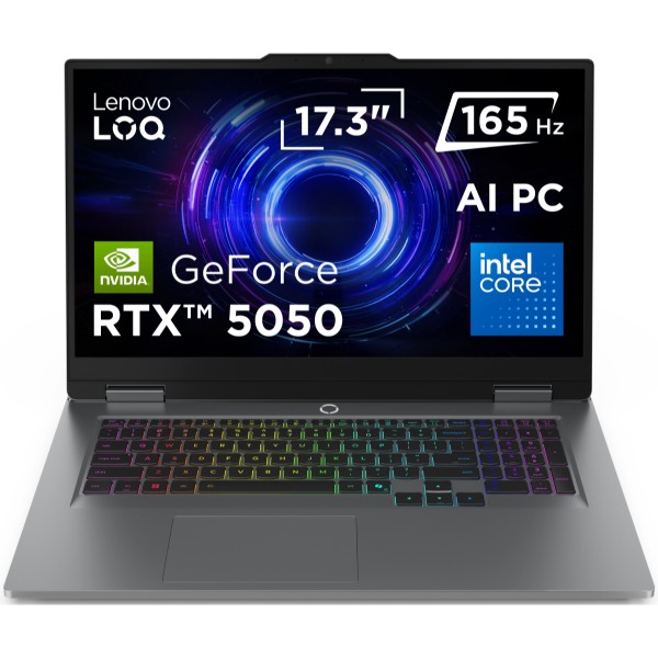 Фото - Ноутбук ігровий Lenovo LOQ 17IRX10 (83JH00B4RA) Luna Grey