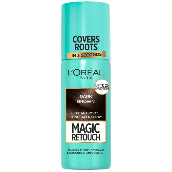 Фото - Тонирующее средство для седых волос L'Oreal Paris Magic Retouch 75 мл Темно-каштановый (3600523192694)