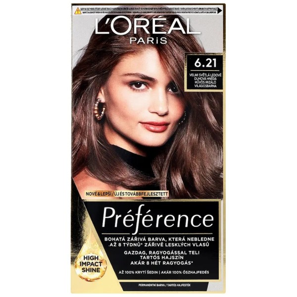 Фото - Фарба для волосся L'Oreal Preference стійка відтін 6.21 (3600524118372)