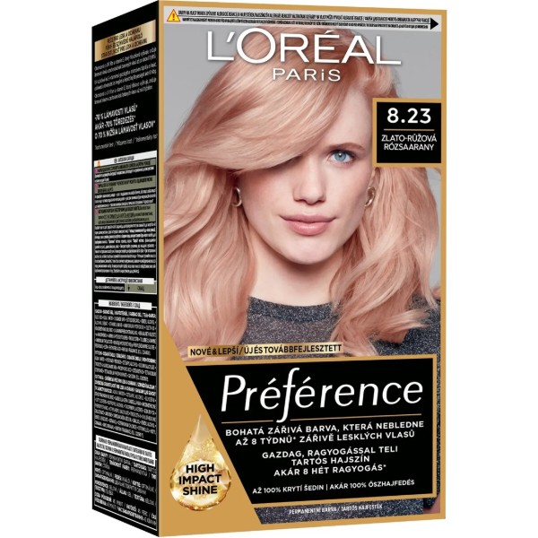 Фото - Краска для волос L'Oreal Preference стойка оттенок 8.23 (3600523577705)