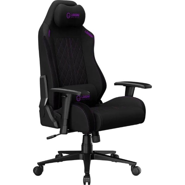 Фото - Крісло для геймерів Lorgar CHA41 Black/purple (LRG-CHA41-BK-PR)