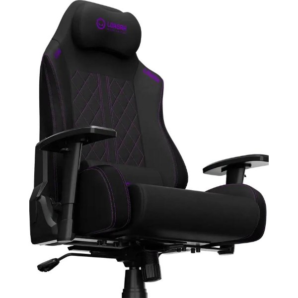 Фото - Крісло для геймерів Lorgar CHA41 Black/purple (LRG-CHA41-BK-PR)