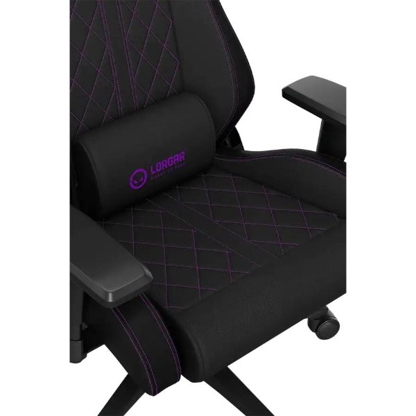 Фото - Крісло для геймерів Lorgar CHA41 Black/purple (LRG-CHA41-BK-PR)