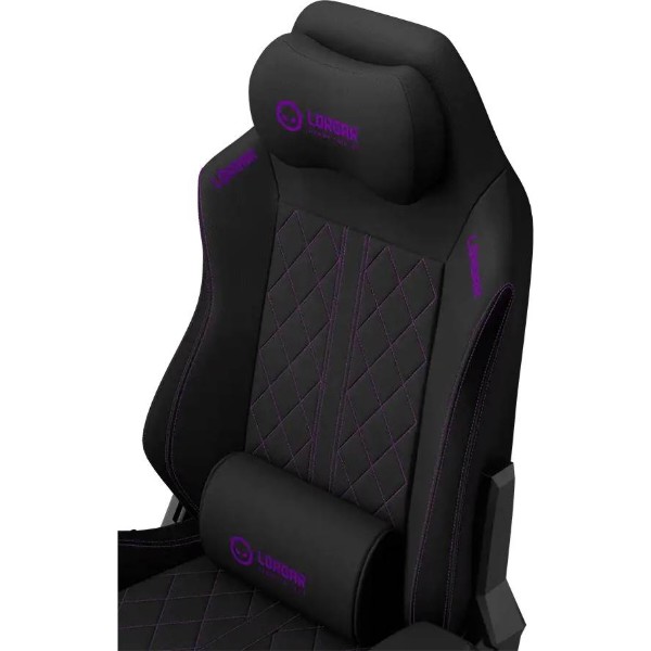 Фото - Крісло для геймерів Lorgar CHA41 Black/purple (LRG-CHA41-BK-PR)
