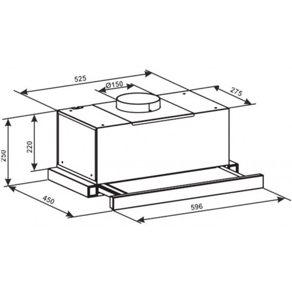 Фото - Витяжка вбудована ELEYUS Lotus 1200 60 BR