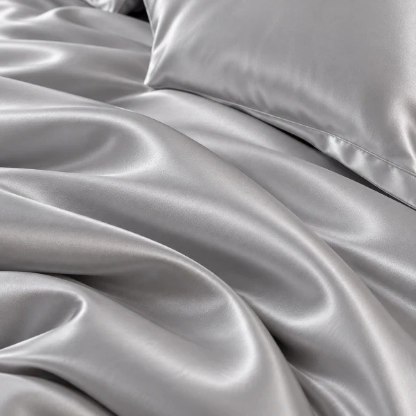 Фото - Комплект постільної білизни Love You 160×220х2 тенсель 300TC світло-сірий (ly63056)