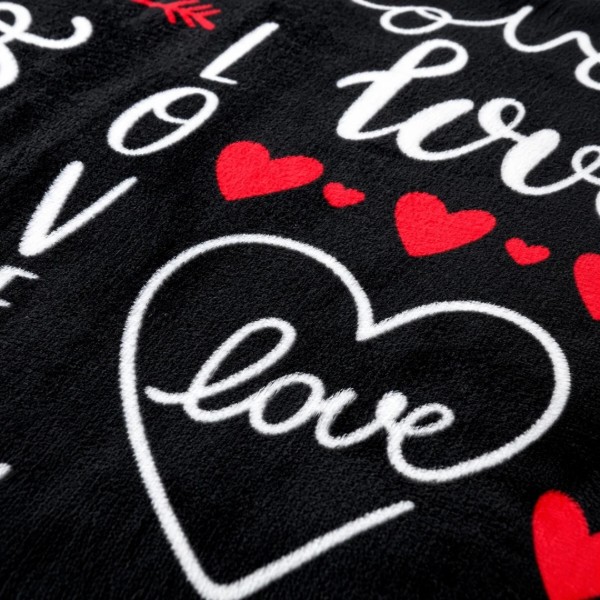Фото - Плед полуторний Love You фліс велсофт Love 150x200 см (ly9135)